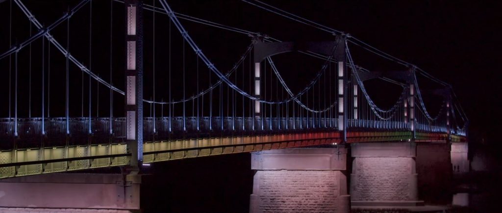 Vu du Pont de Chateauneuf sur Loire Nuit 2