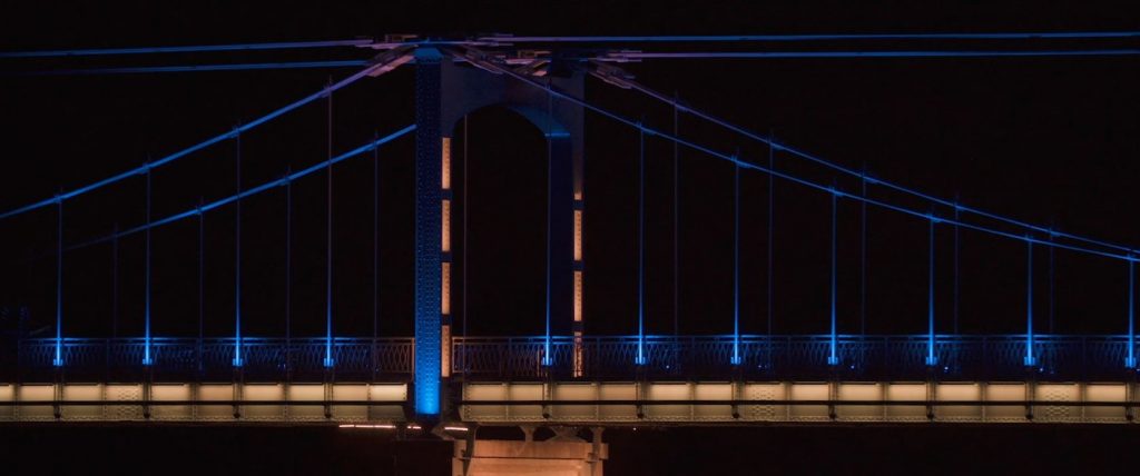 Vu du Pont de Chateauneuf sur Loire Nuit 3