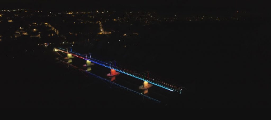 Vu du Pont de Chateauneuf sur Loire Nuit 4